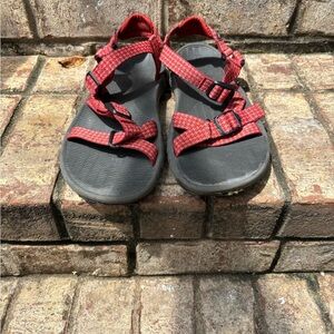 Stylish Red Strappy Sandals